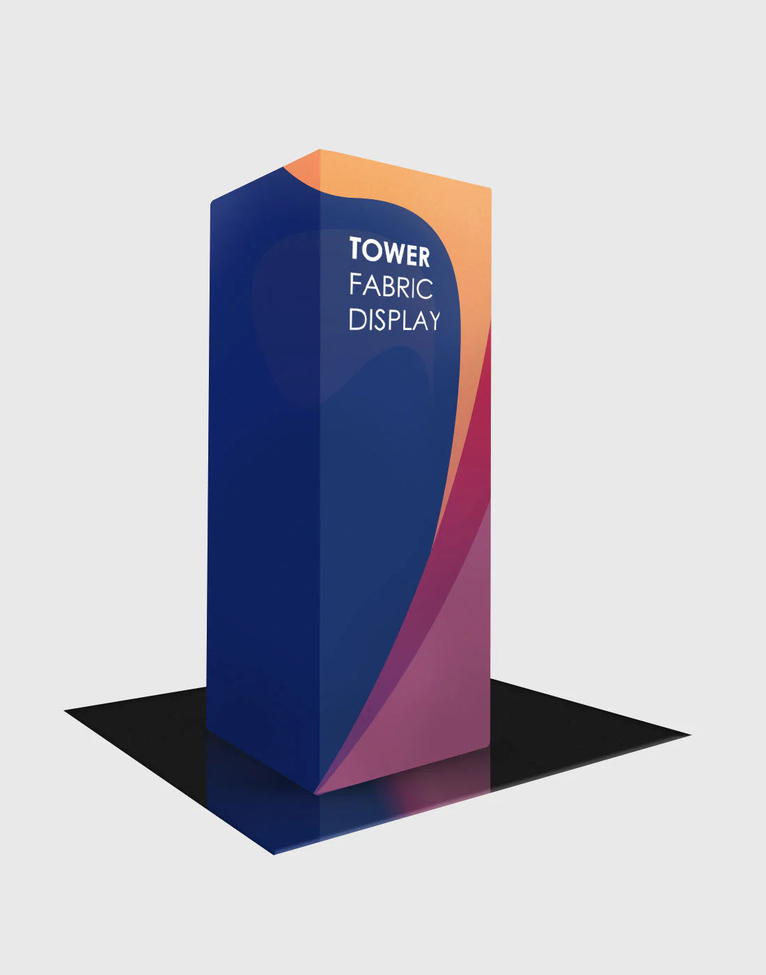 EZ Cubic Tower Fabric Display.