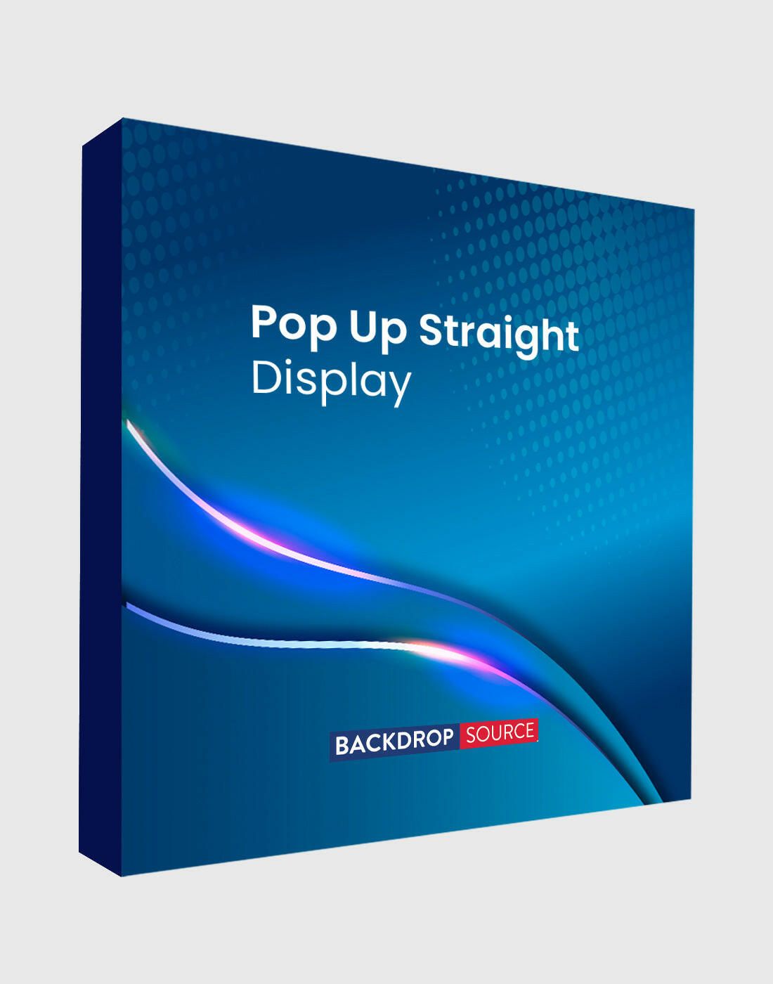 Velcro Fabric Pop Up Straight Display Media Wall for trade shows, exhibitions, and promotional events banner