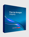 Velcro Fabric Pop Up Straight Display Media Wall for trade shows, exhibitions, and promotional events banner