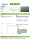 Straight Tension Fabric Media Wall Backdrop - Small.