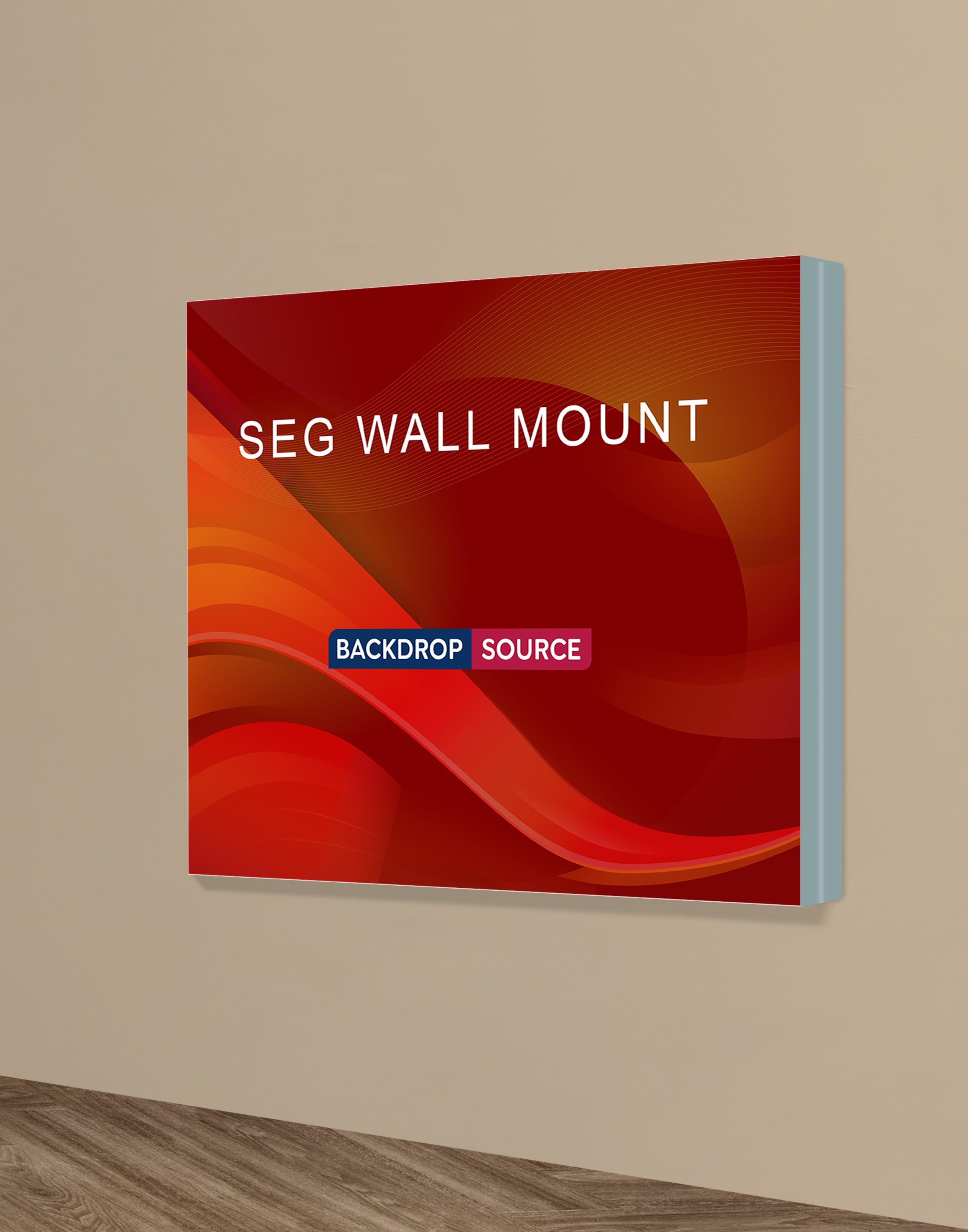 Wall-Mounted SEG Fabric display - 80mm Depth