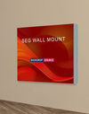 Wall-Mounted SEG Fabric display - 80mm Depth