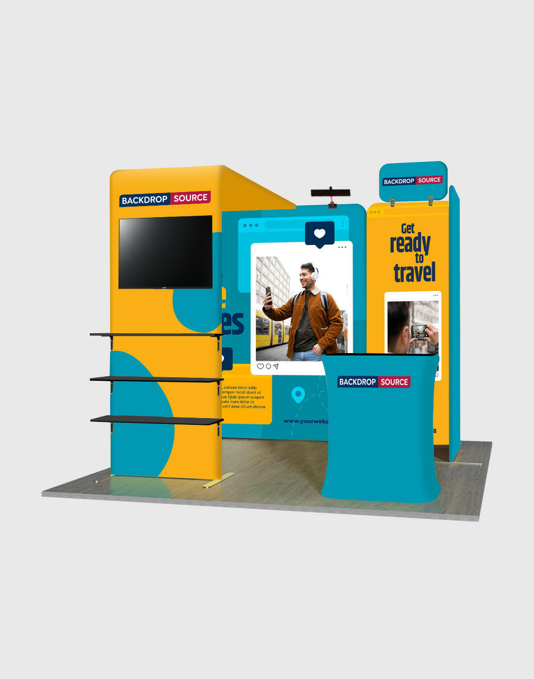 Portable Exhibit Display 3m x 3m - Model 31.