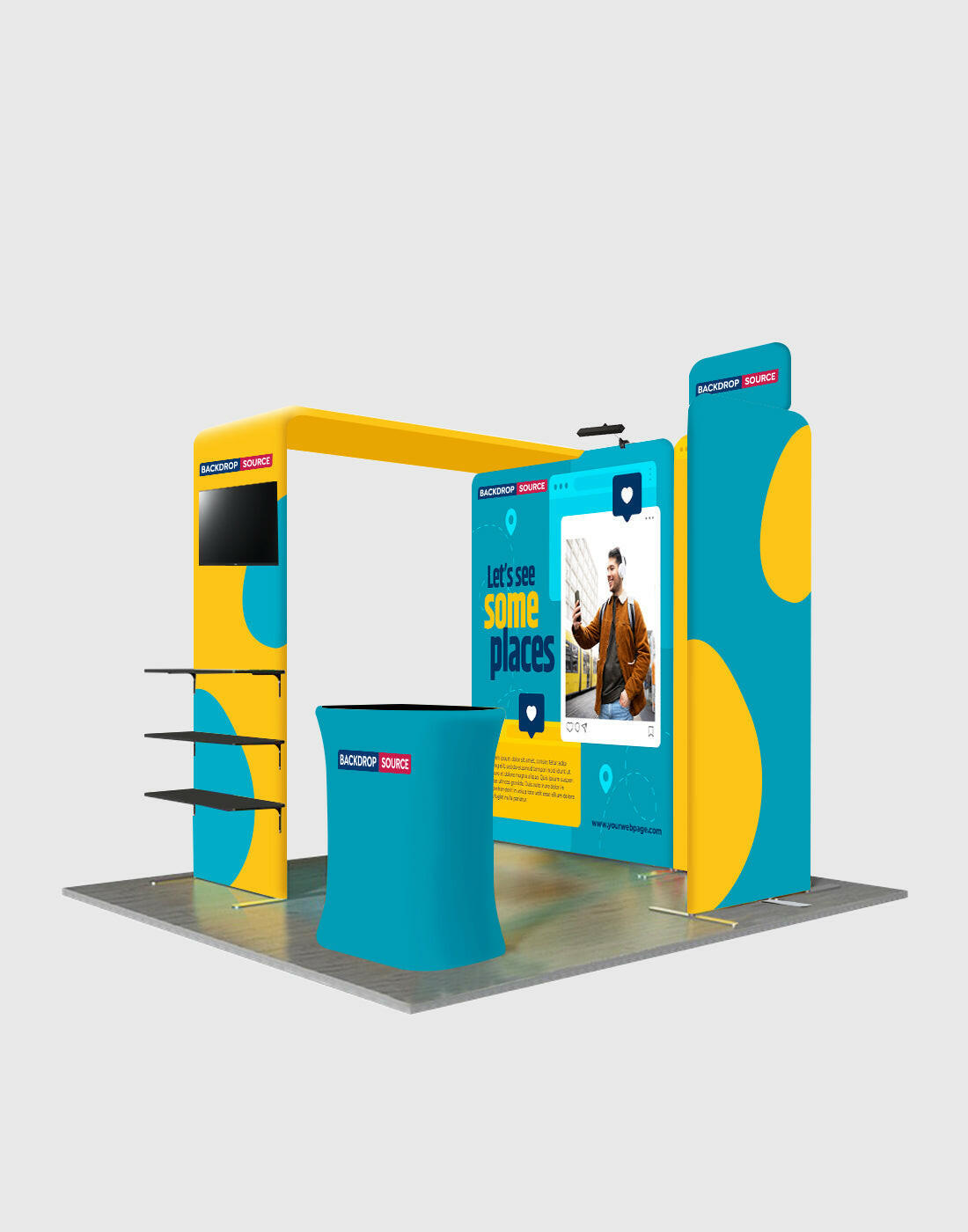 Portable Exhibit Display 3m x 3m - Model 31.
