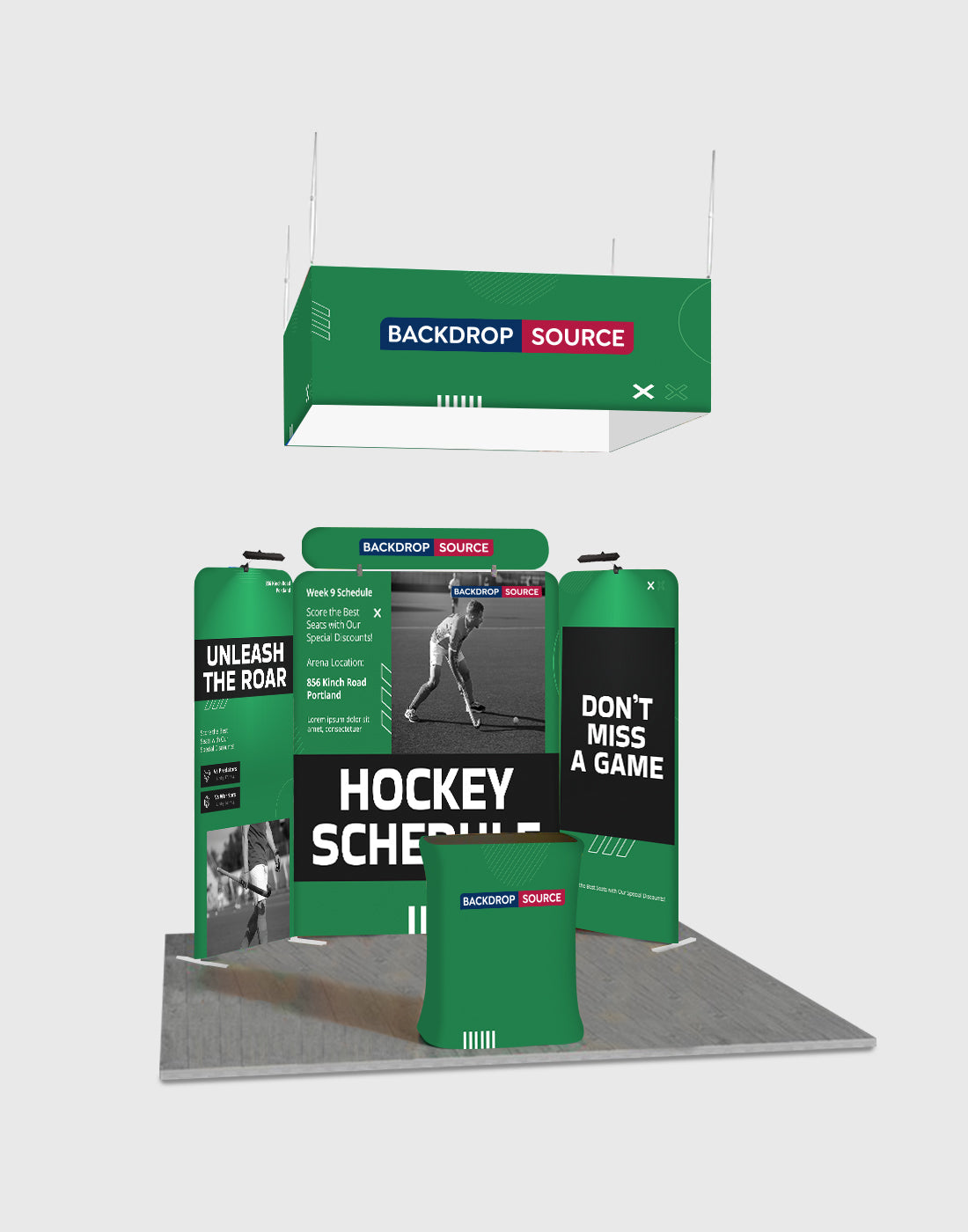 Portable Exhibit Display 3m x 3m - Model 32