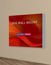 Wall-Mounted SEG Fabric display - 120mm Depth
