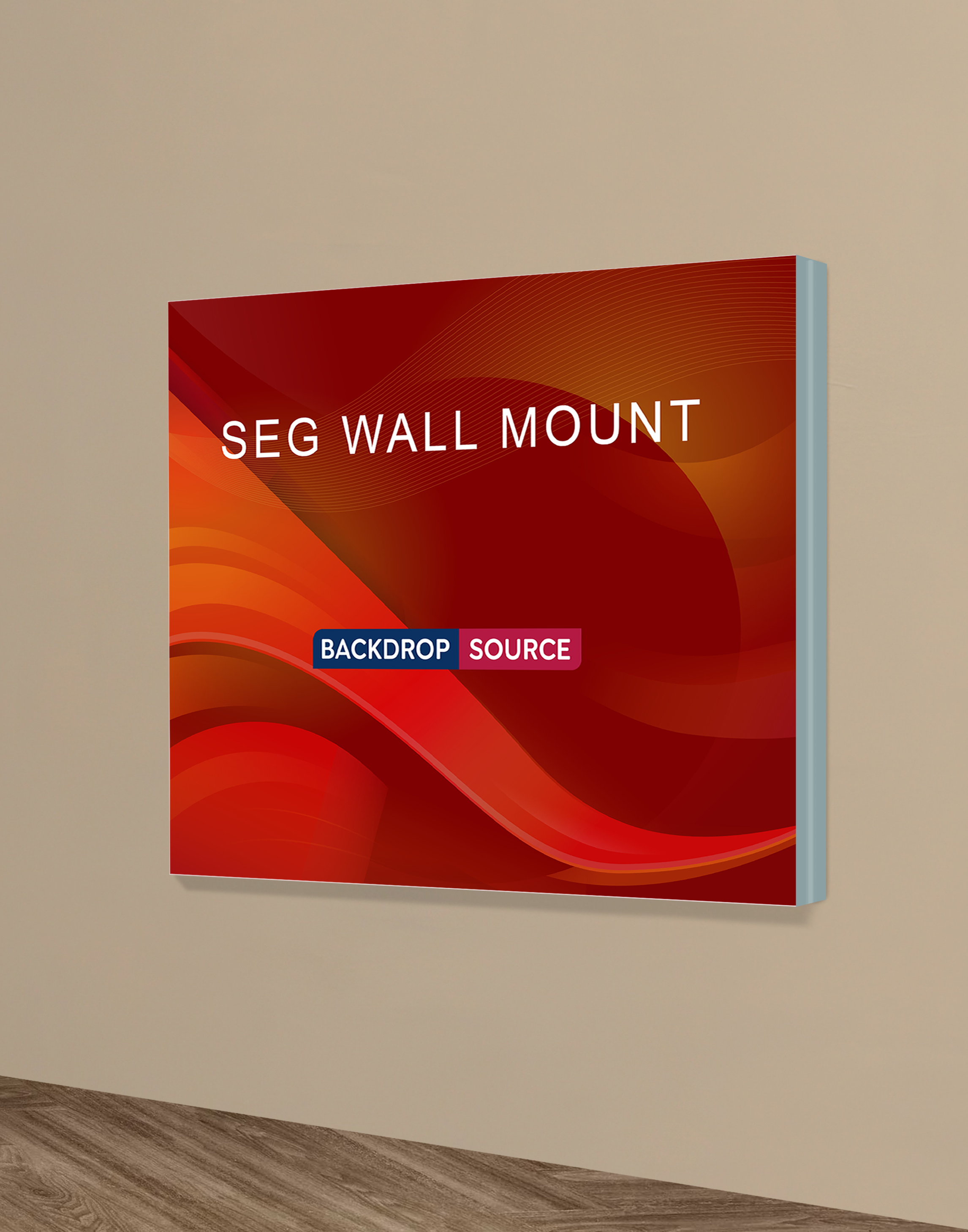 Wall-Mounted SEG Fabric display - 40mm Depth
