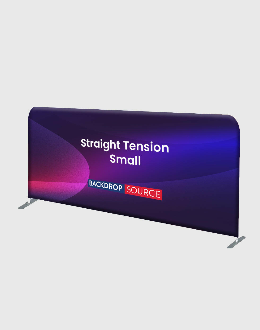 Straight Tension Fabric Media Wall Backdrop - Small.