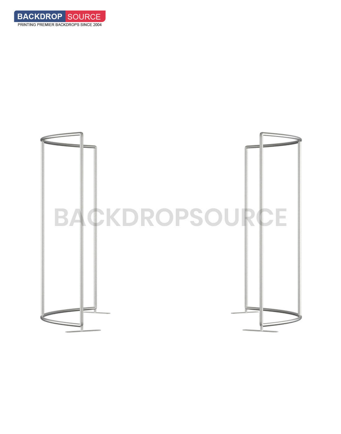 Custom Printed 360° Spinner Booth Enclosure Backdrop with LED Light.