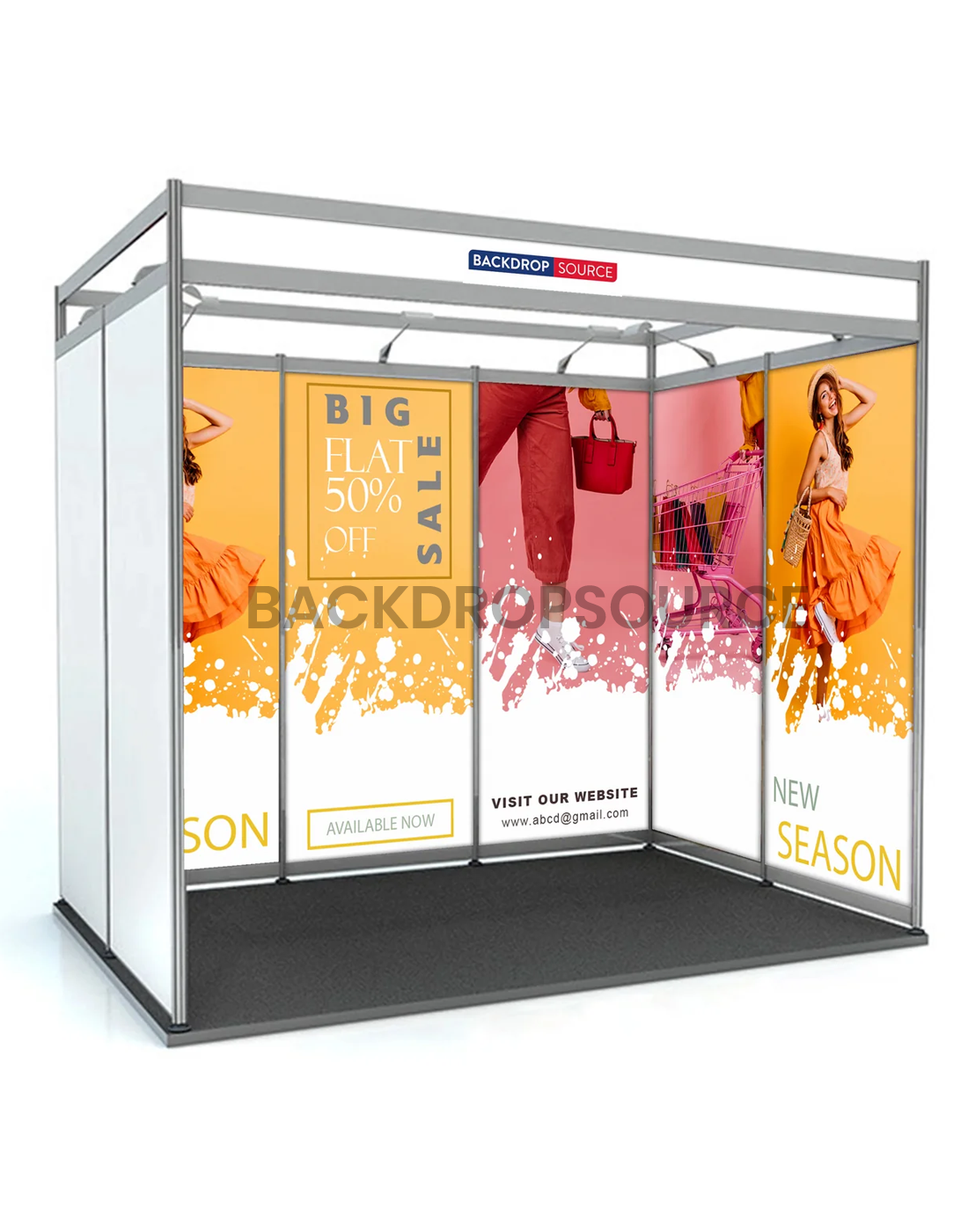 Shell scheme Exhibition Graphics for 4m Wide x 3m Depth Booth.
