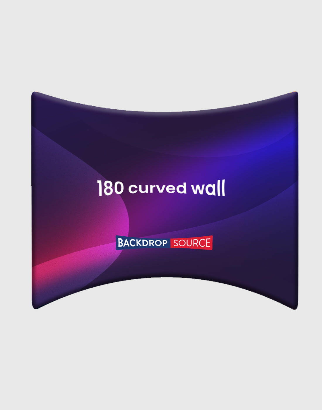 180° Curved Enclosure Wall Display for All Events.