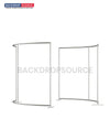 Custom Printed 360° Spinner Booth Enclosure Backdrop with LED Light.
