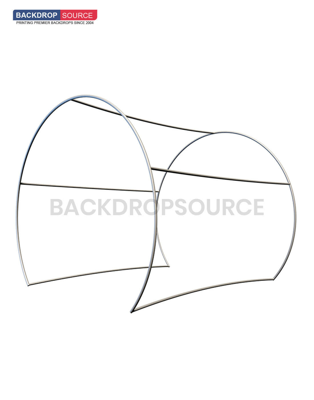 Half Circle Photo Booth Enclosure Display.
