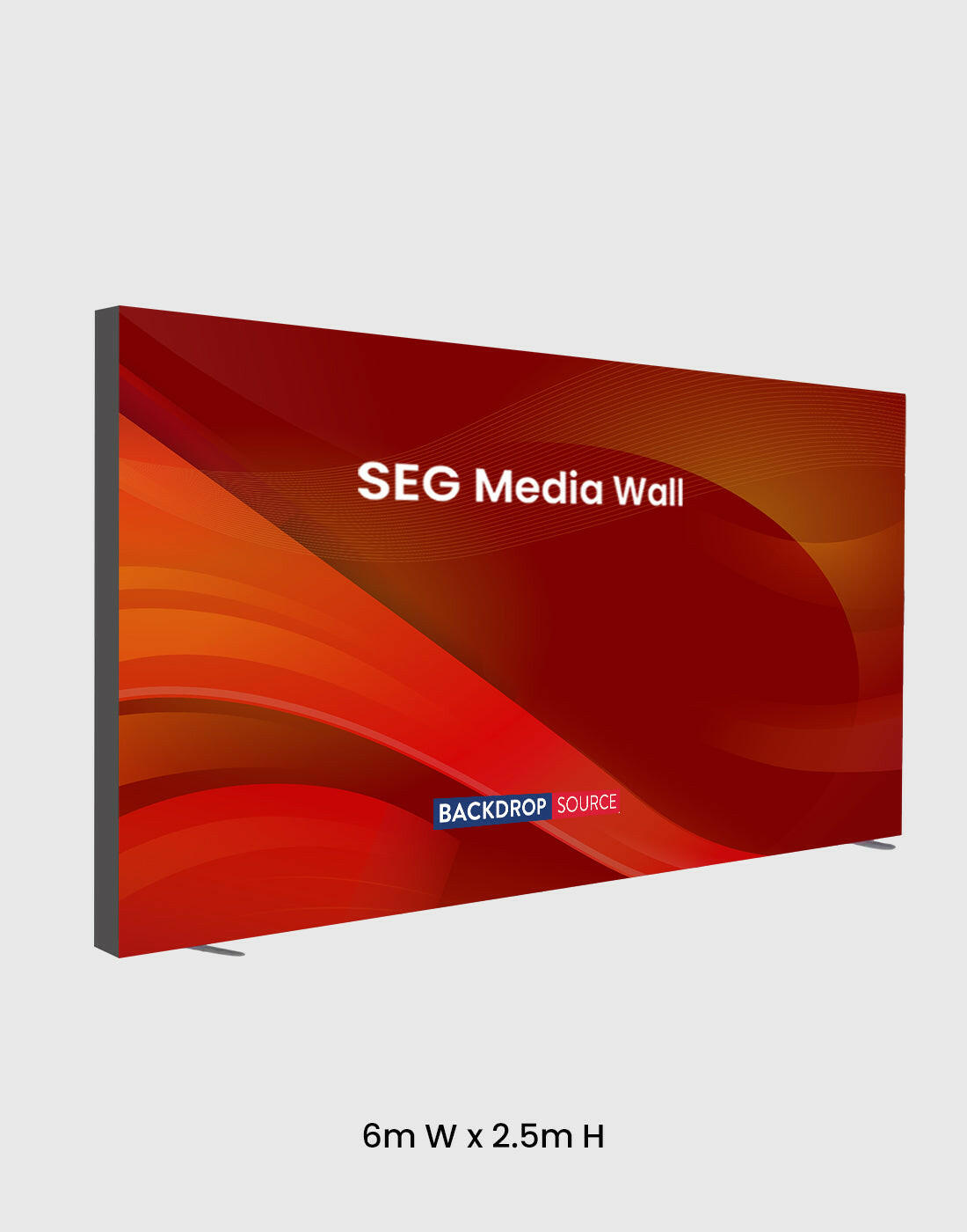 SEG Fabric Media Wall - 6m.