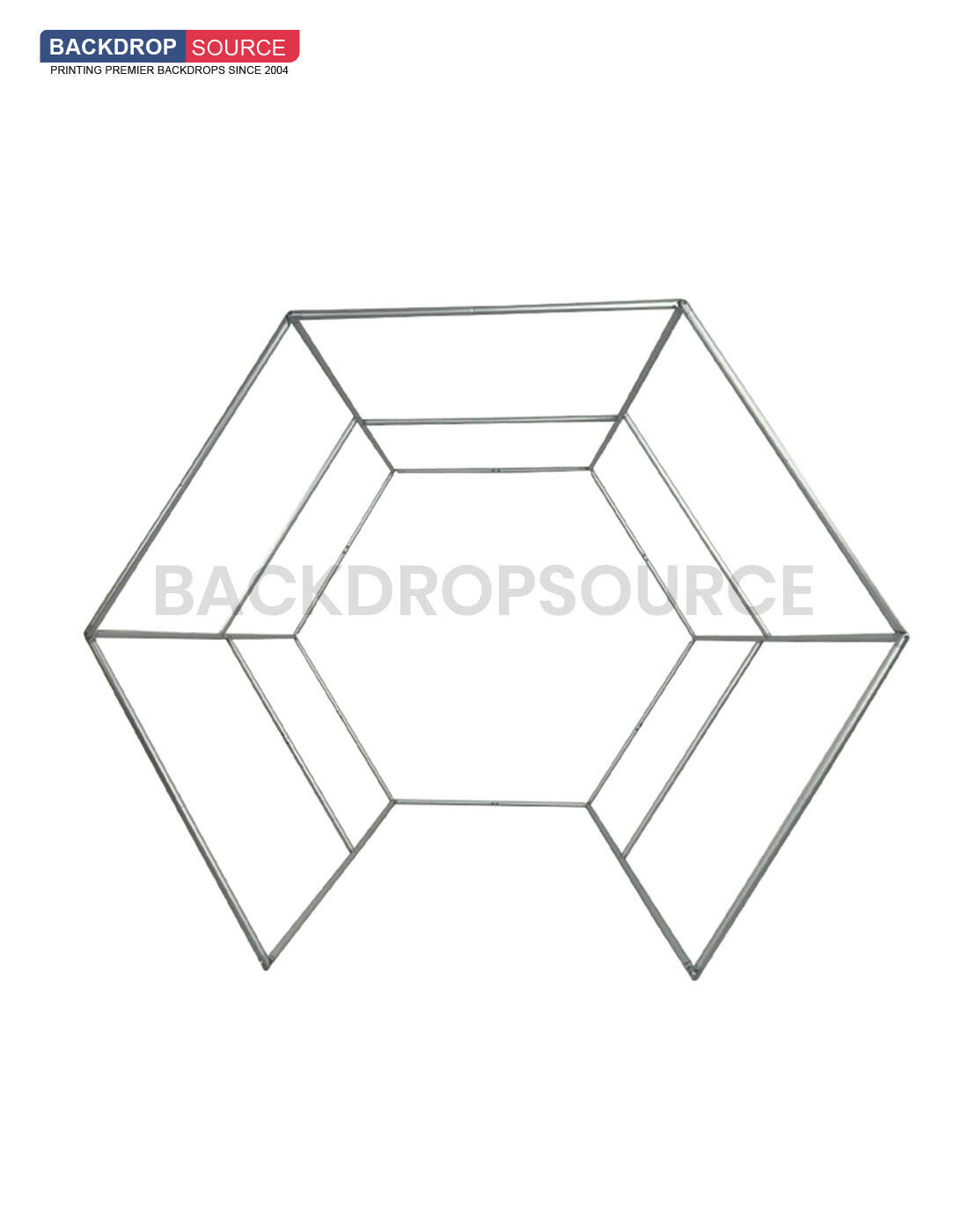 Hexagonal Vogue Booth Enclosure Display.