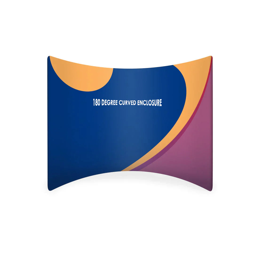 Custom 180° Curved Enclosure Wall.