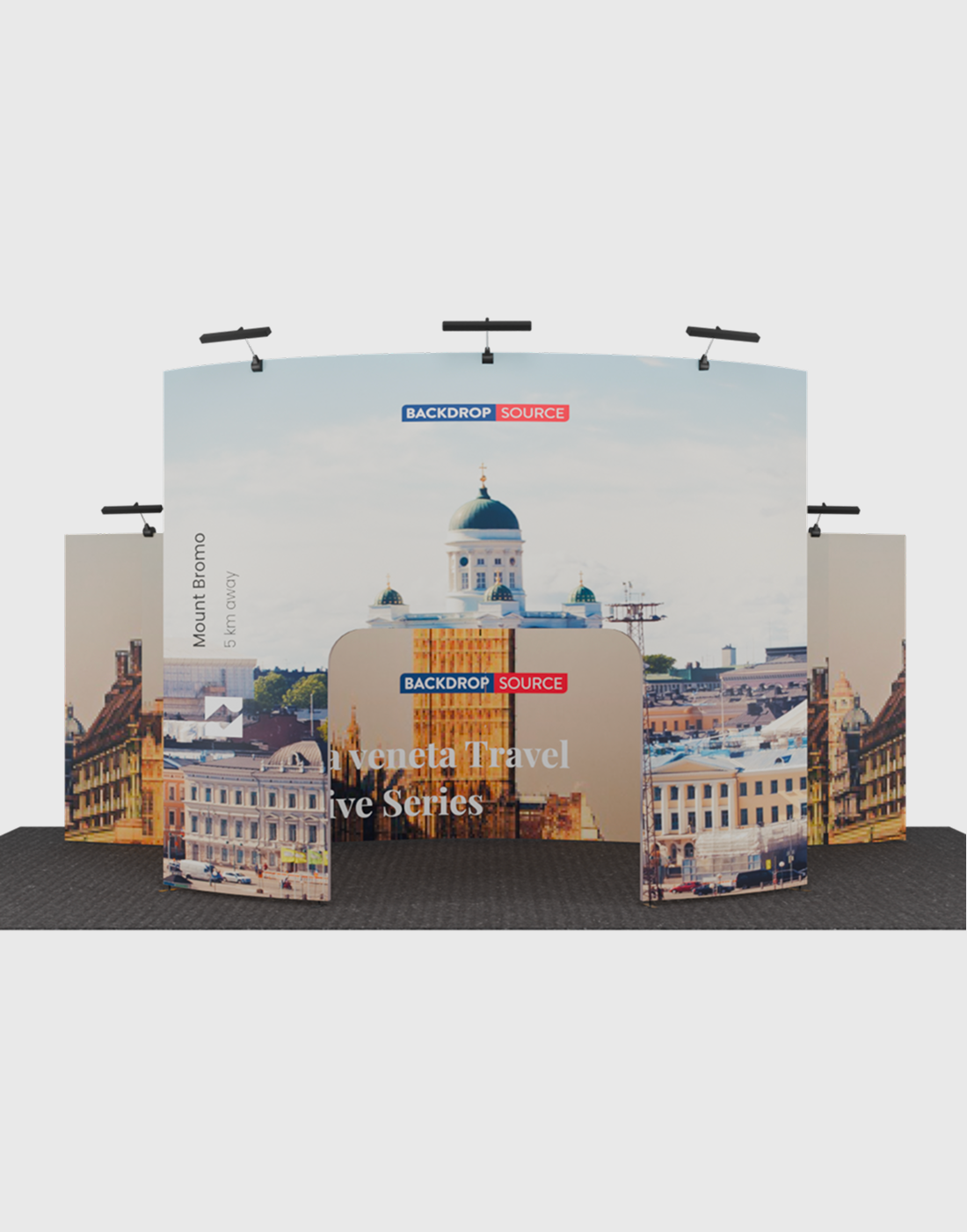Portable Exhibit Display 3m x 6m - Model 6.