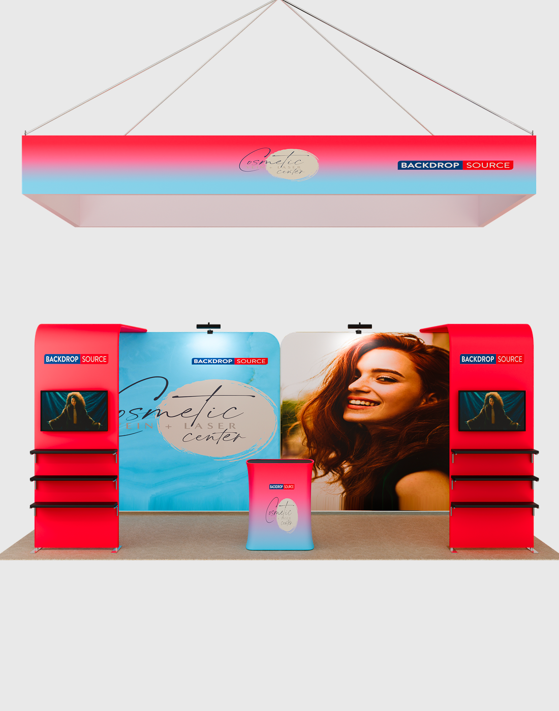 Portable Exhibit Display 3m x 6m - Model 15.