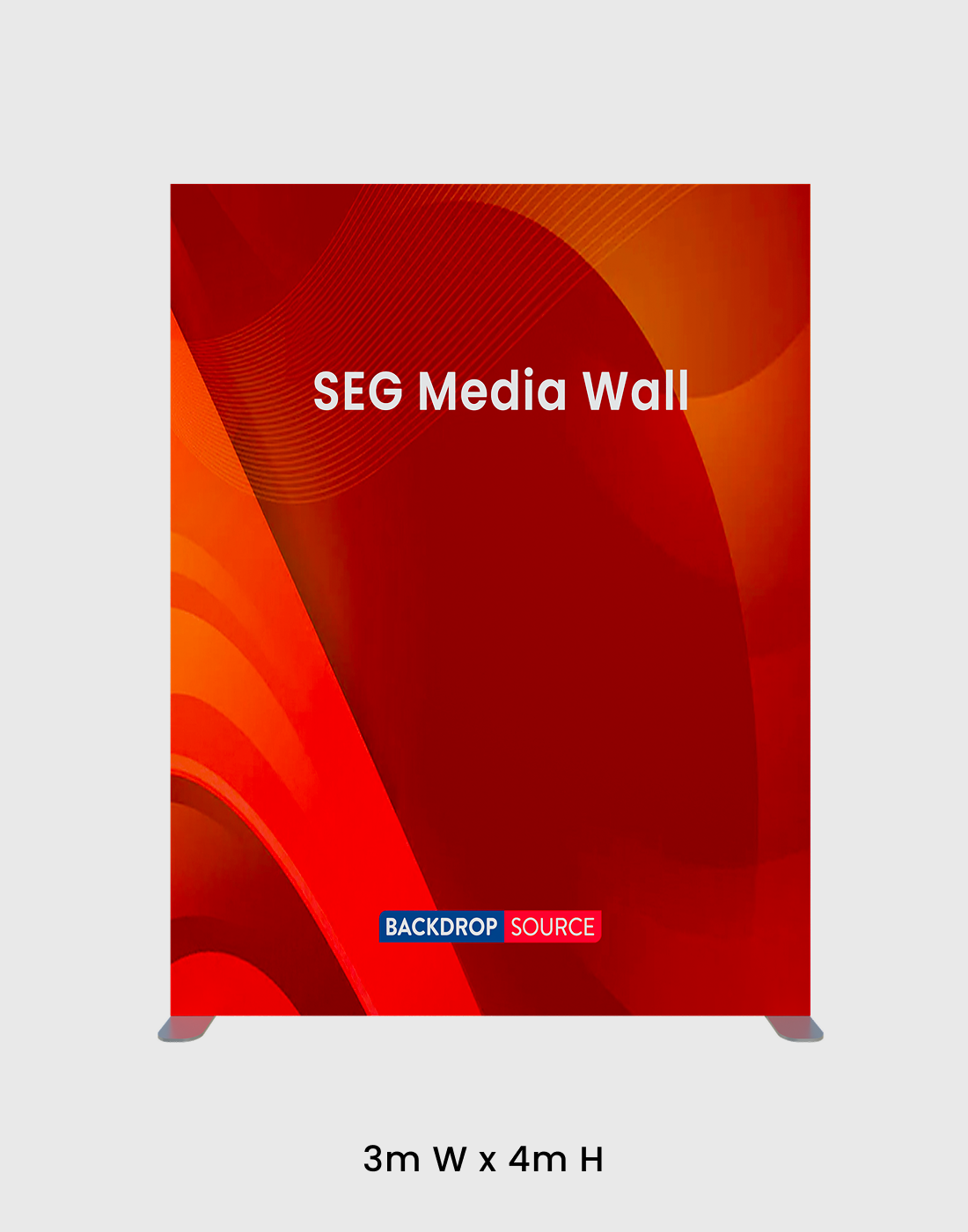 SEG Over Size Fabric Display - 4m H.