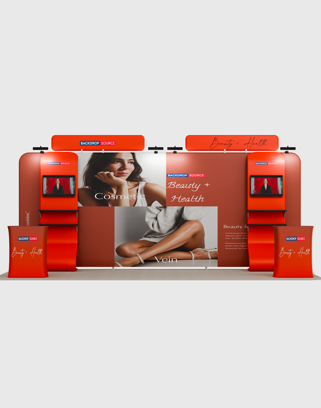 Portable Exhibit Display 3m x 6m - Model 12.
