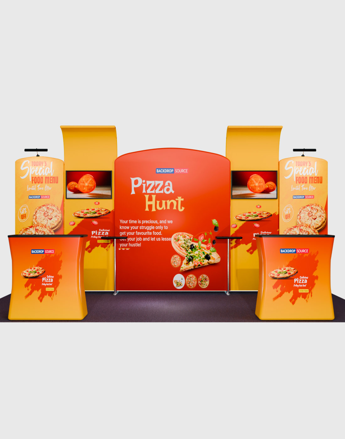 Portable Exhibit Display 3m x 6m - Model 10.