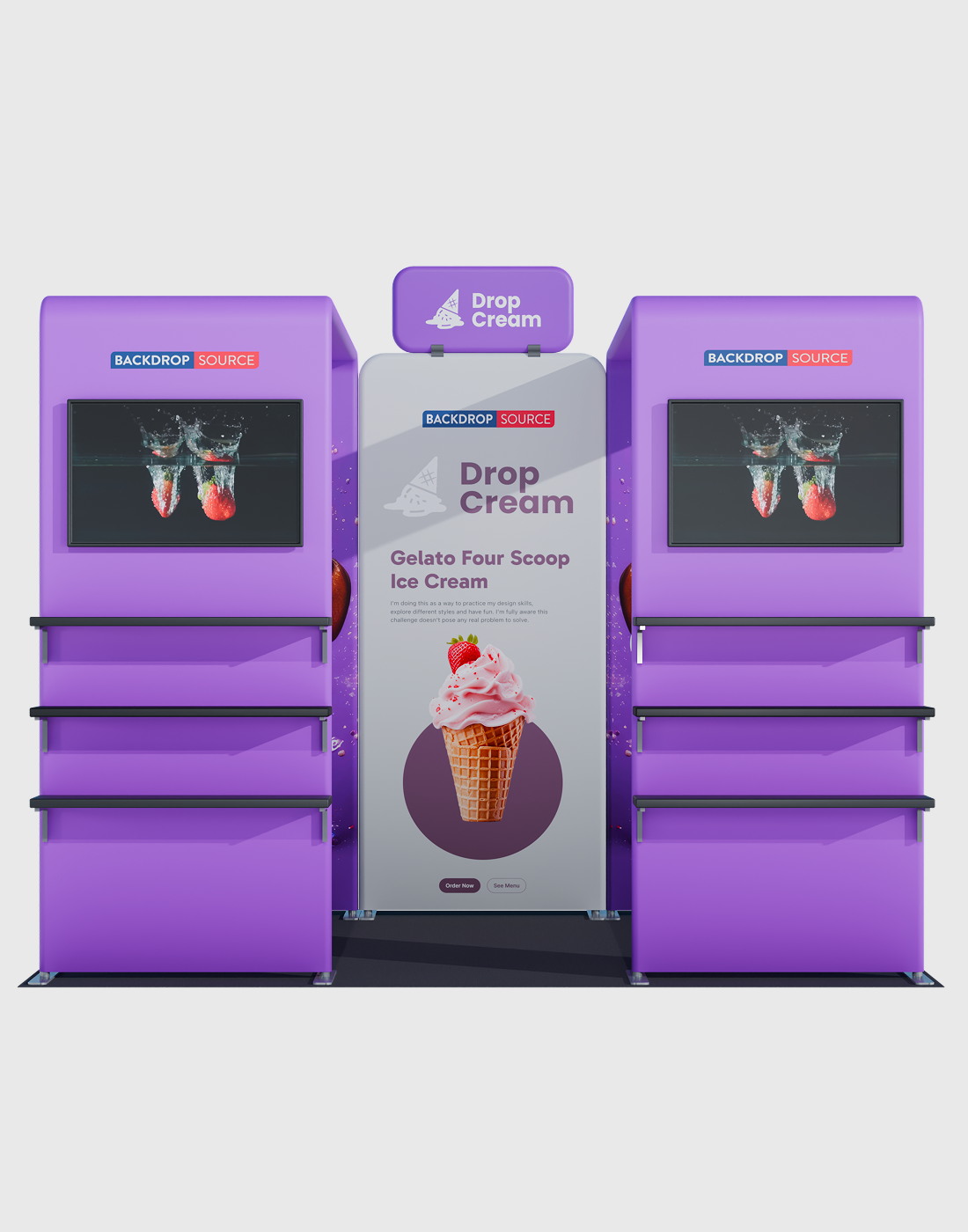 Portable Exhibit Display 3m x 3m - Model 35.