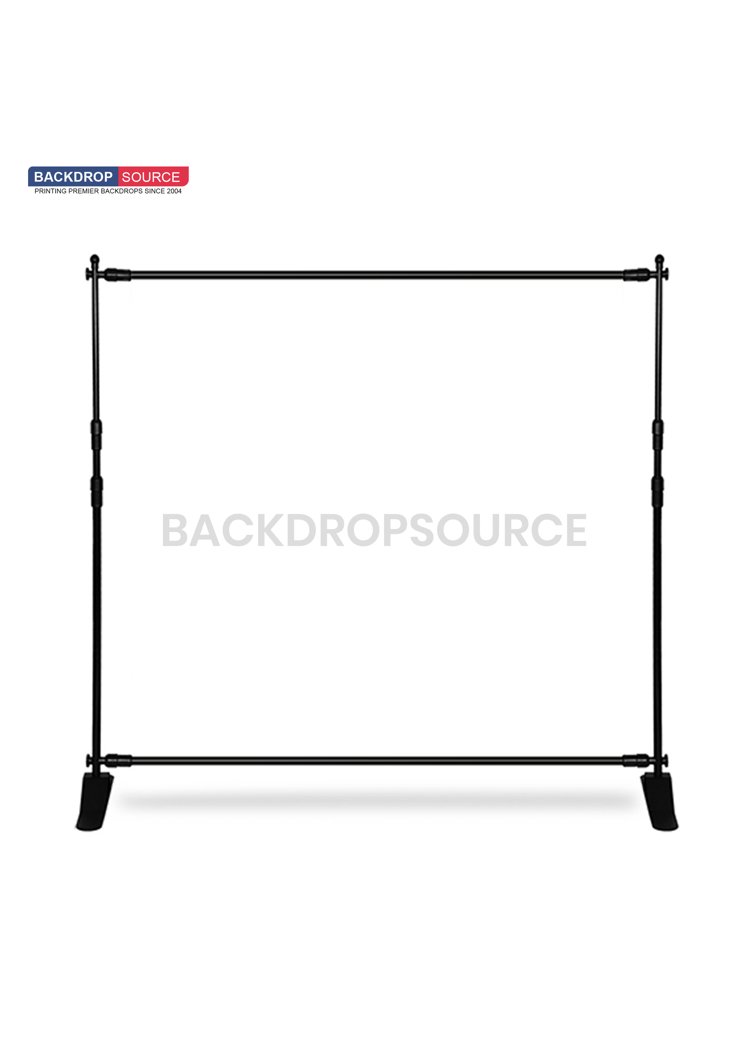 Fabric Backdrop Media Wall with Adjustable Stand.