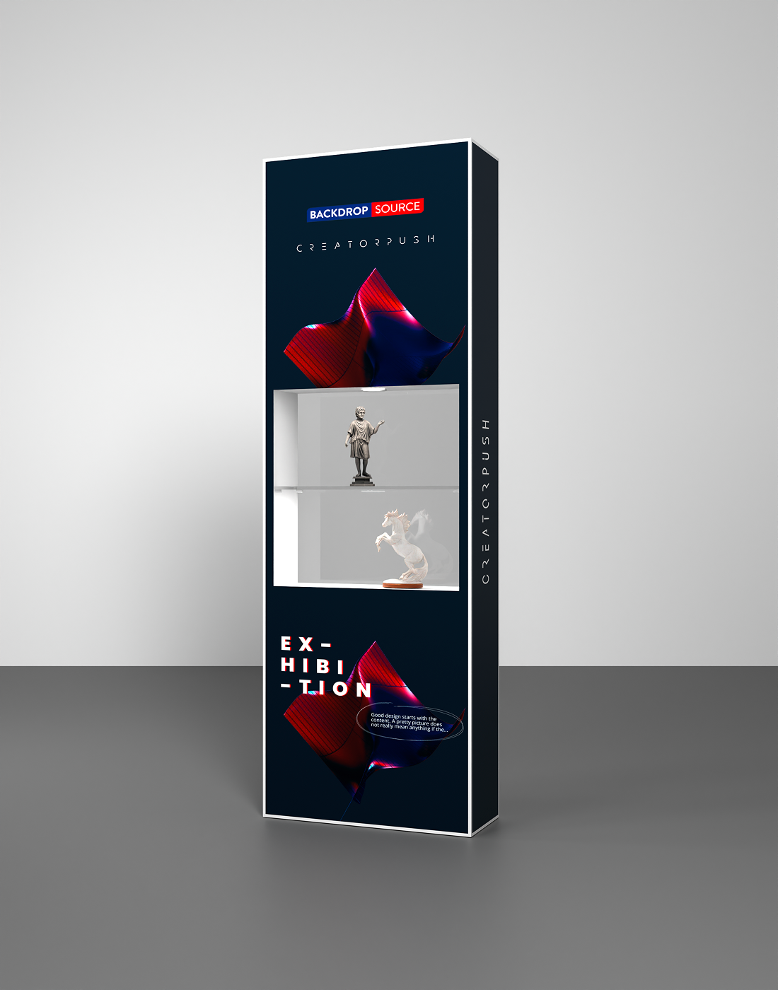 SEG Popup - Internal Showcase with Recessed LED Ring.