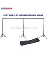 Chroma Key green backdrop with  backdrop stand, perfect for professional photography and video studio setups.