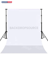6m W x 6m H White Photography Backdrop with Backdrop Stand.