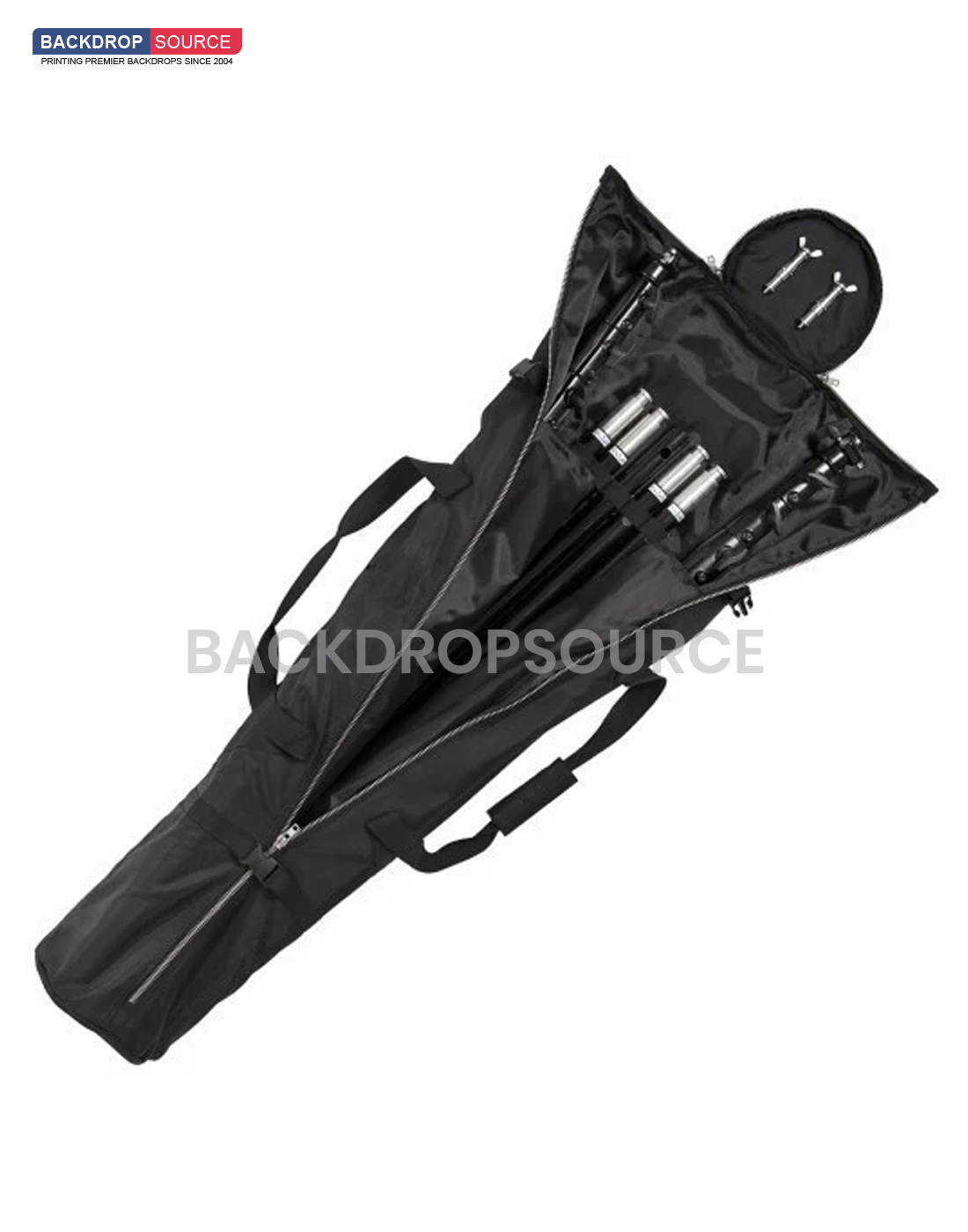 6m W x 6m H White Photography Backdrop with Backdrop Stand.