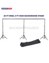 6m W x 6m H White Photography Backdrop with Backdrop Stand.