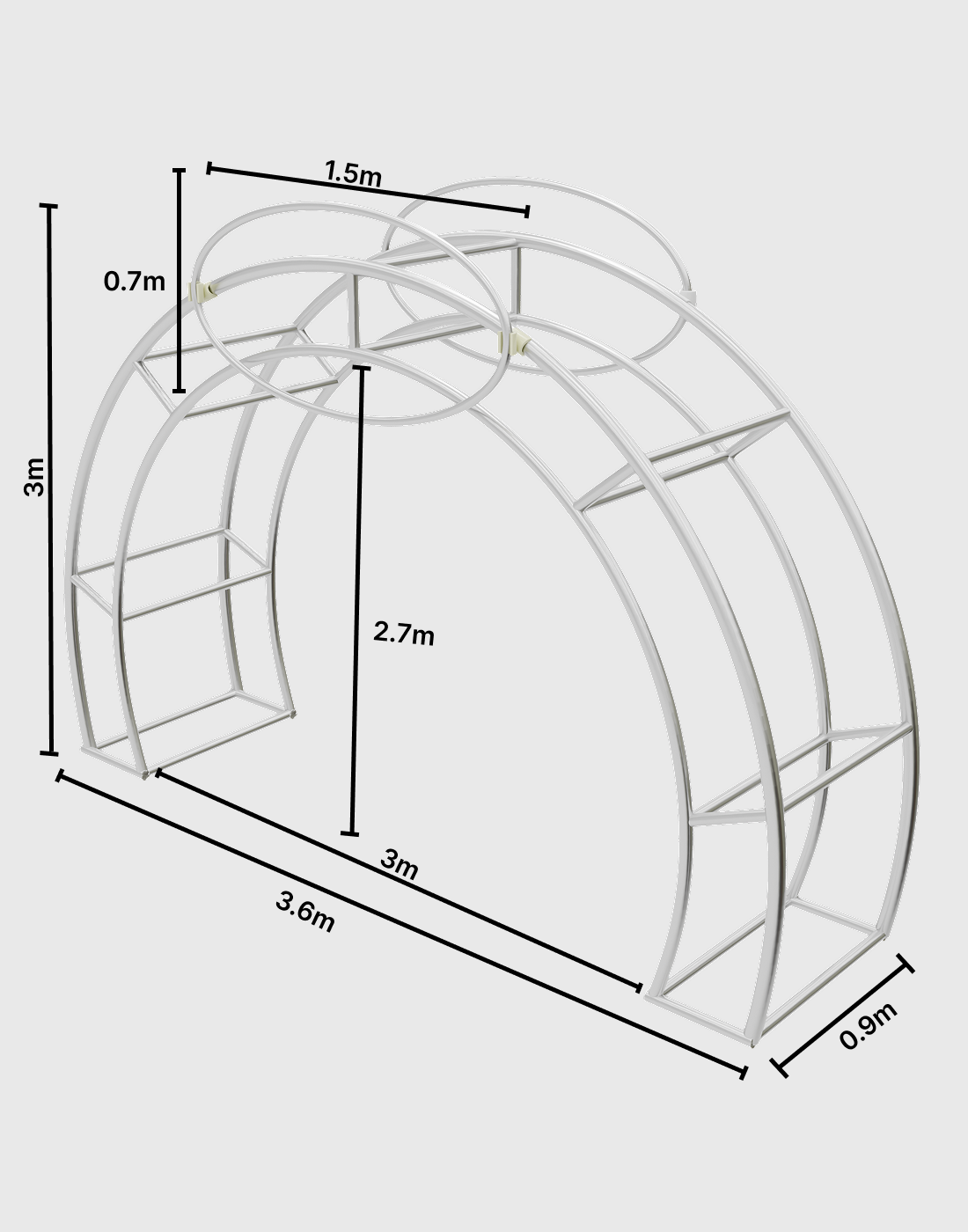 Modular Exhibition Archway Stand with Header.