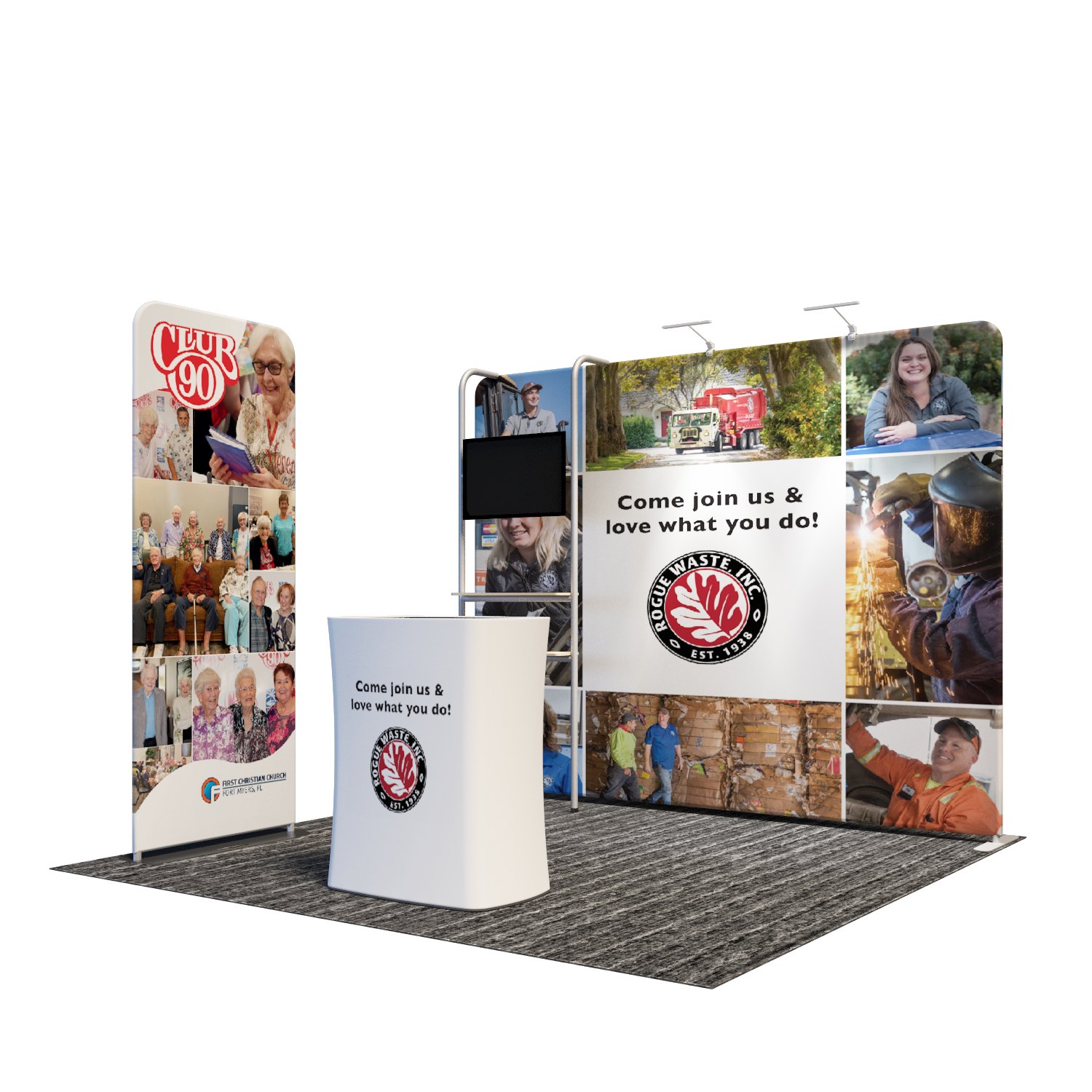 Portable Exhibit Display 3m x 3m - Model 22.