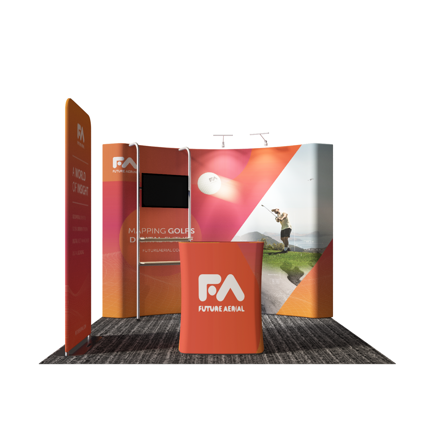 Portable Exhibit Display 3m x 3m - Model 23.