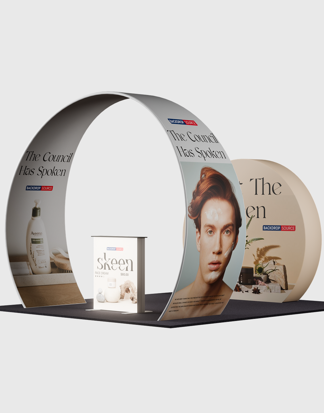 Portable Exhibit Display 3m x 3m - Model 34.