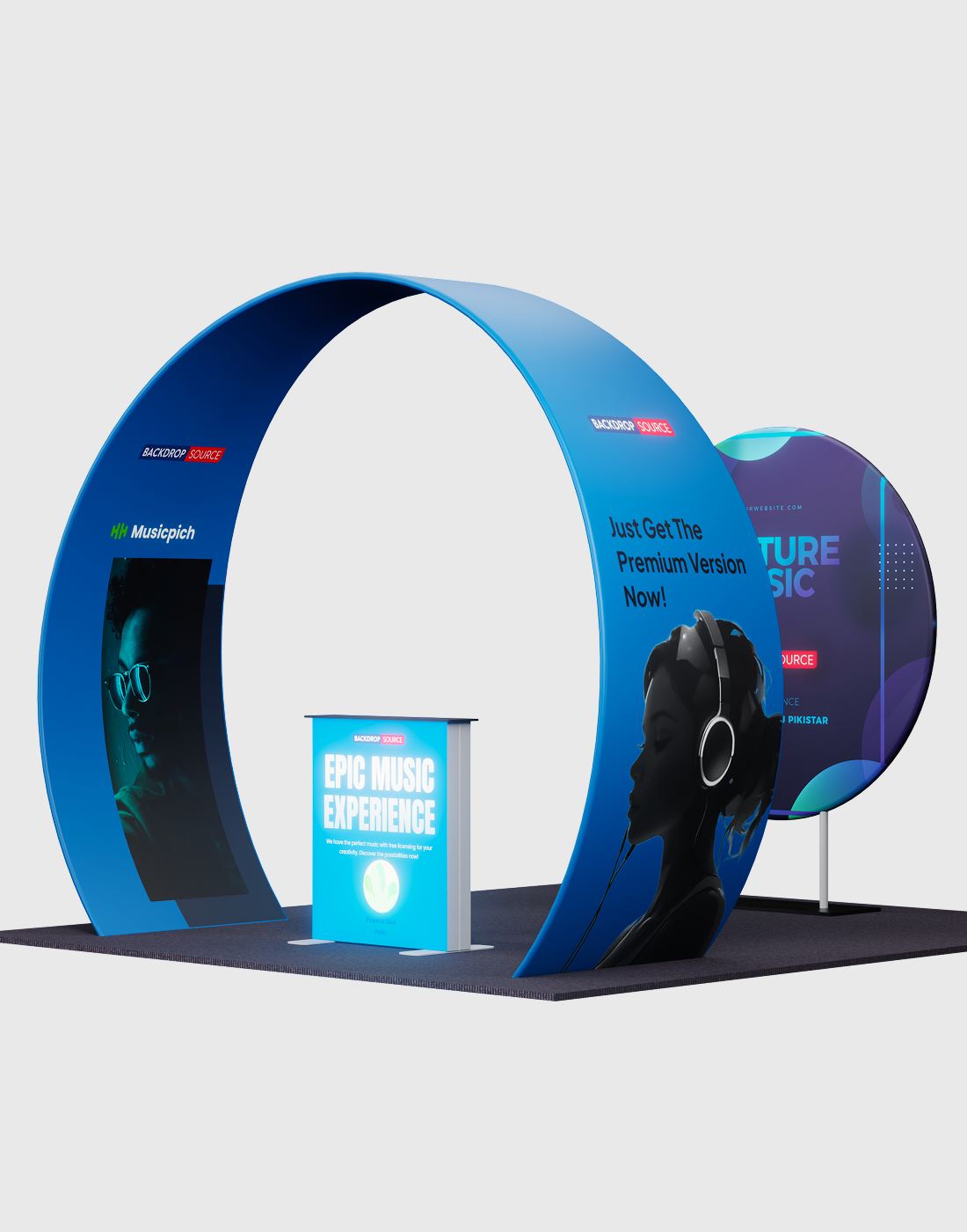 Portable Exhibit Display 3m x 3m - Model 33.