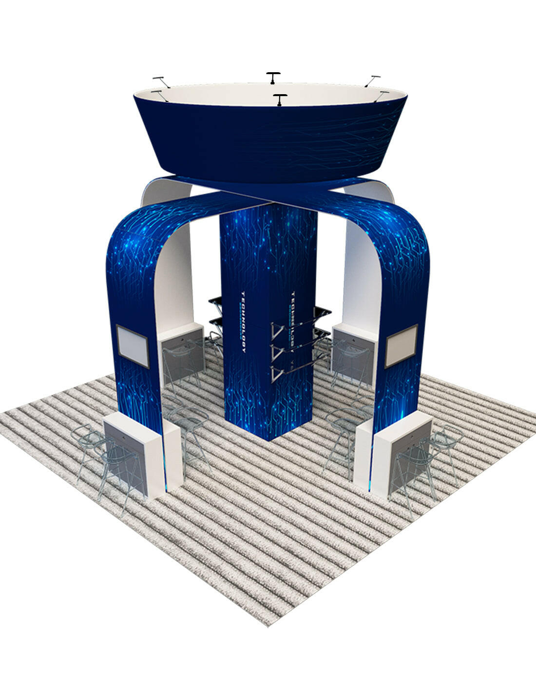 Modular Booth Kits 6m x 6m - Model 03.