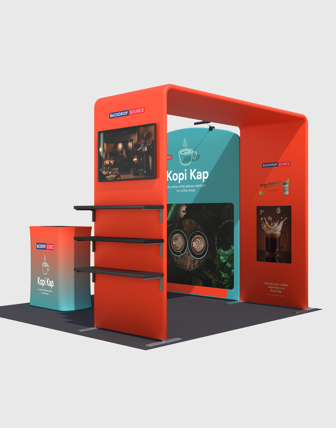 Portable Exhibit Display 3m x 3m - Model 37.