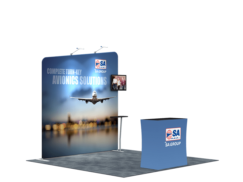 Portable Exhibit Display 3m x 3m - Model 9.
