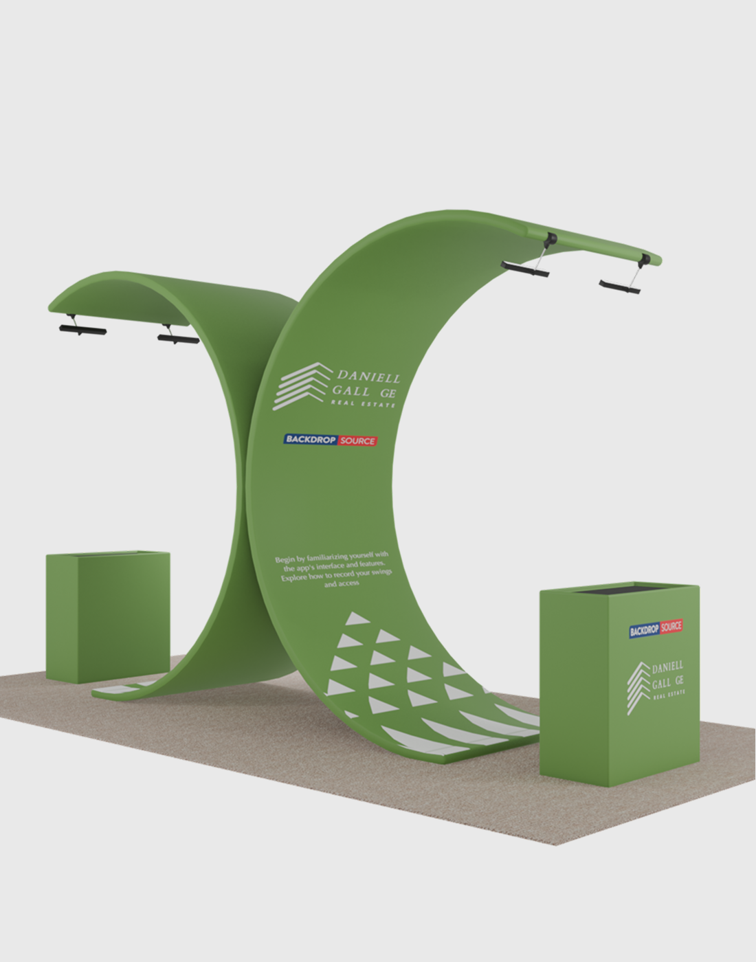 Portable Exhibit Display 3m x 6m - Model 3.