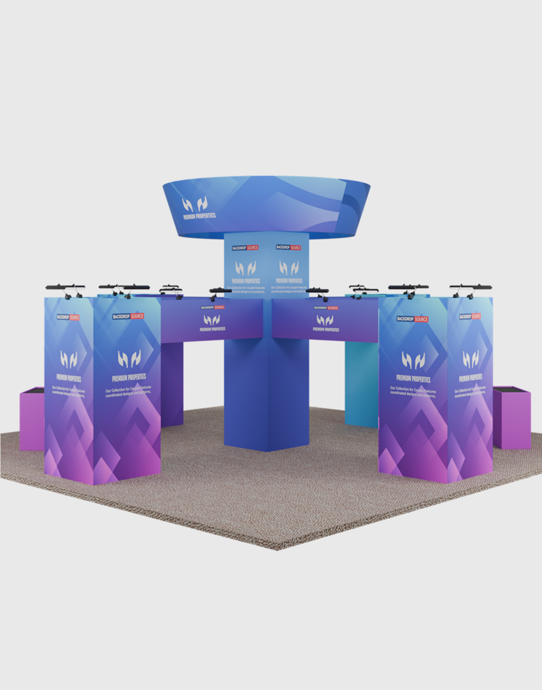 Modular Booth Kits 6m x 6m - Model 09