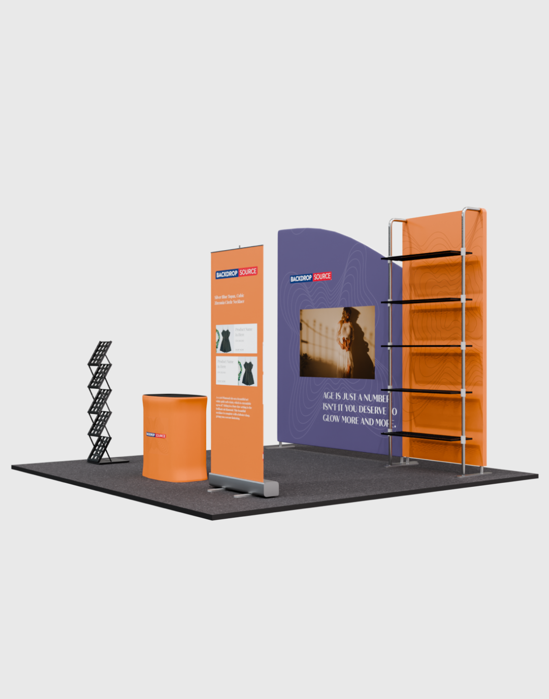 Portable Exhibit Display 3m x 3m - Model 18.