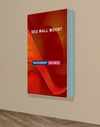 Wall-Mounted SEG Fabric display - 120mm Depth