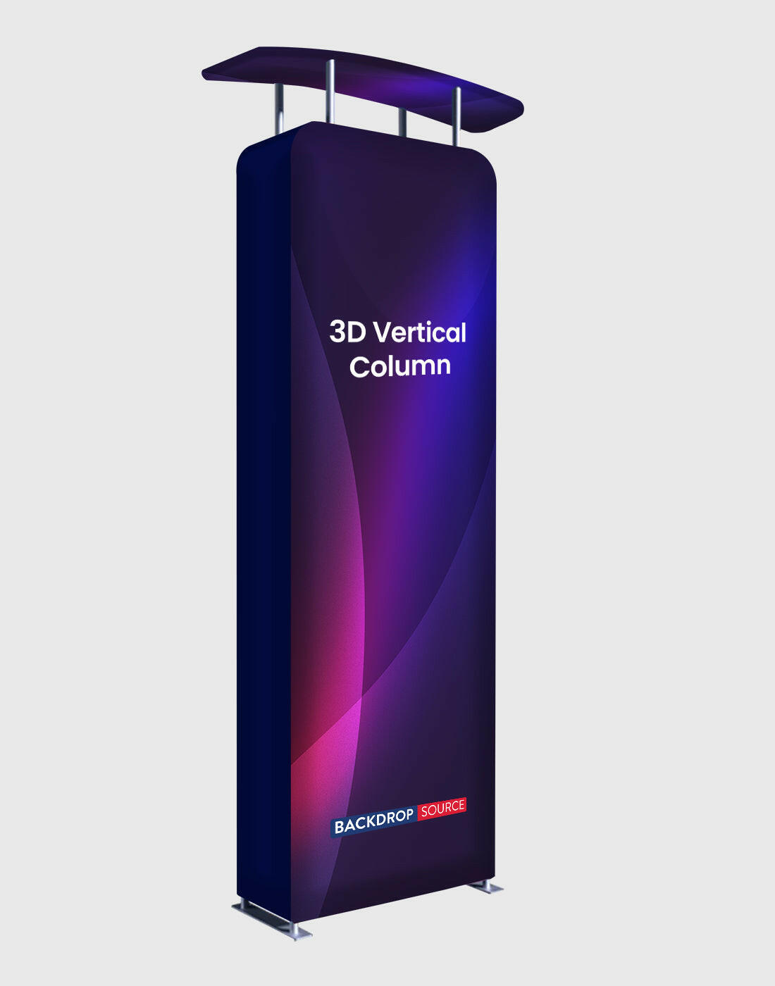 3D Vertical Column with Header.