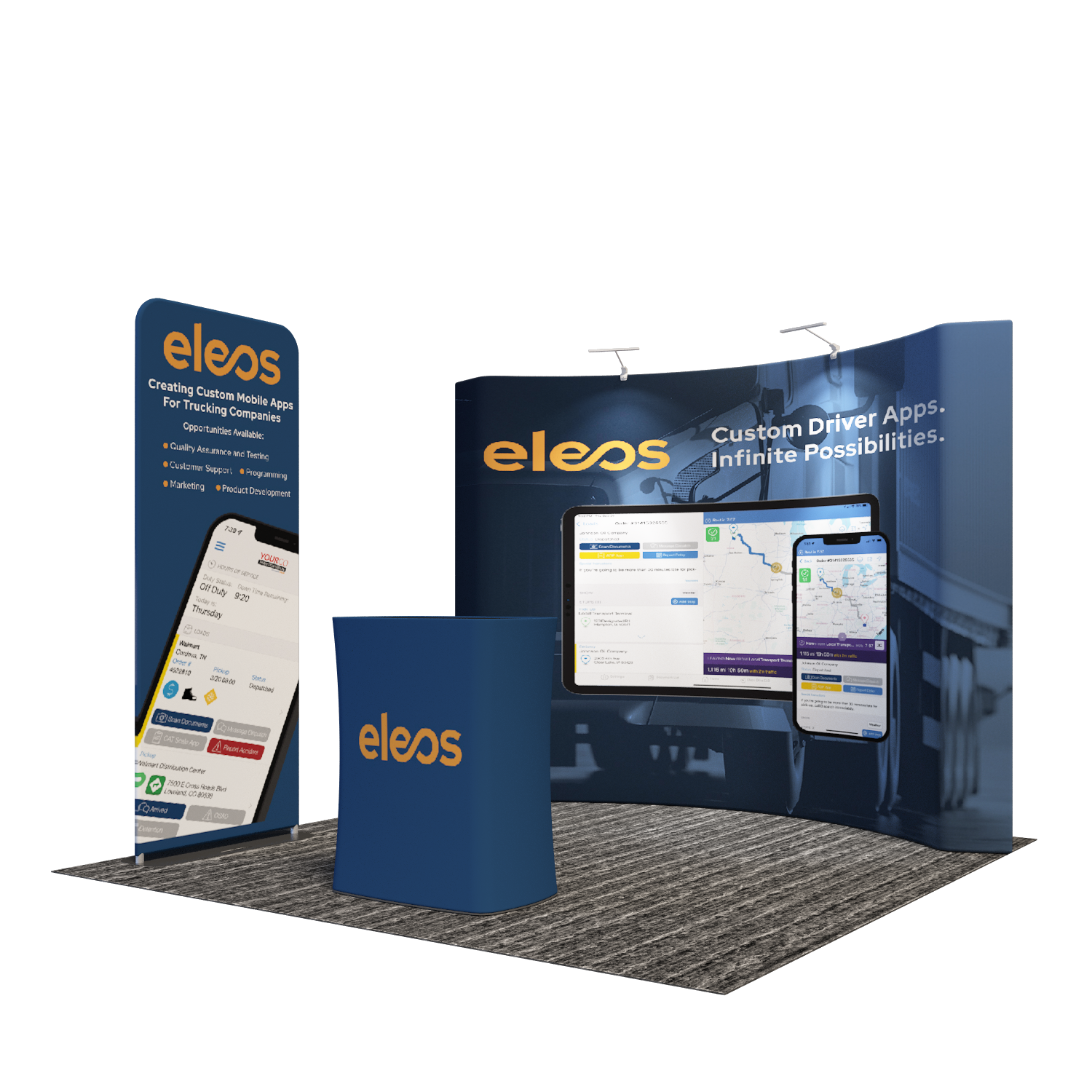 Portable Exhibit Display 3m x 3m - Model 25.