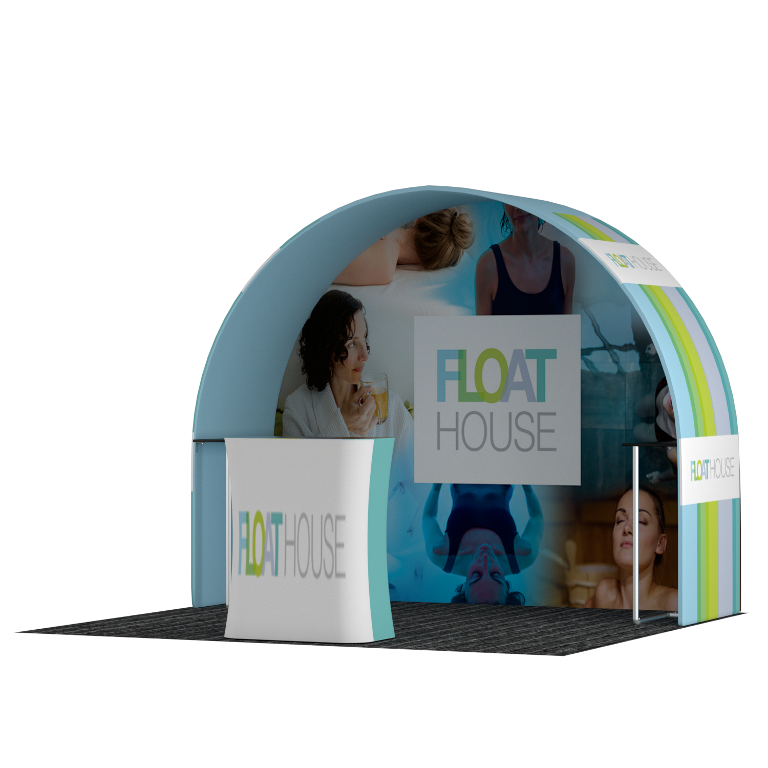 Portable Exhibit Display 3m x 3m - Model 27.