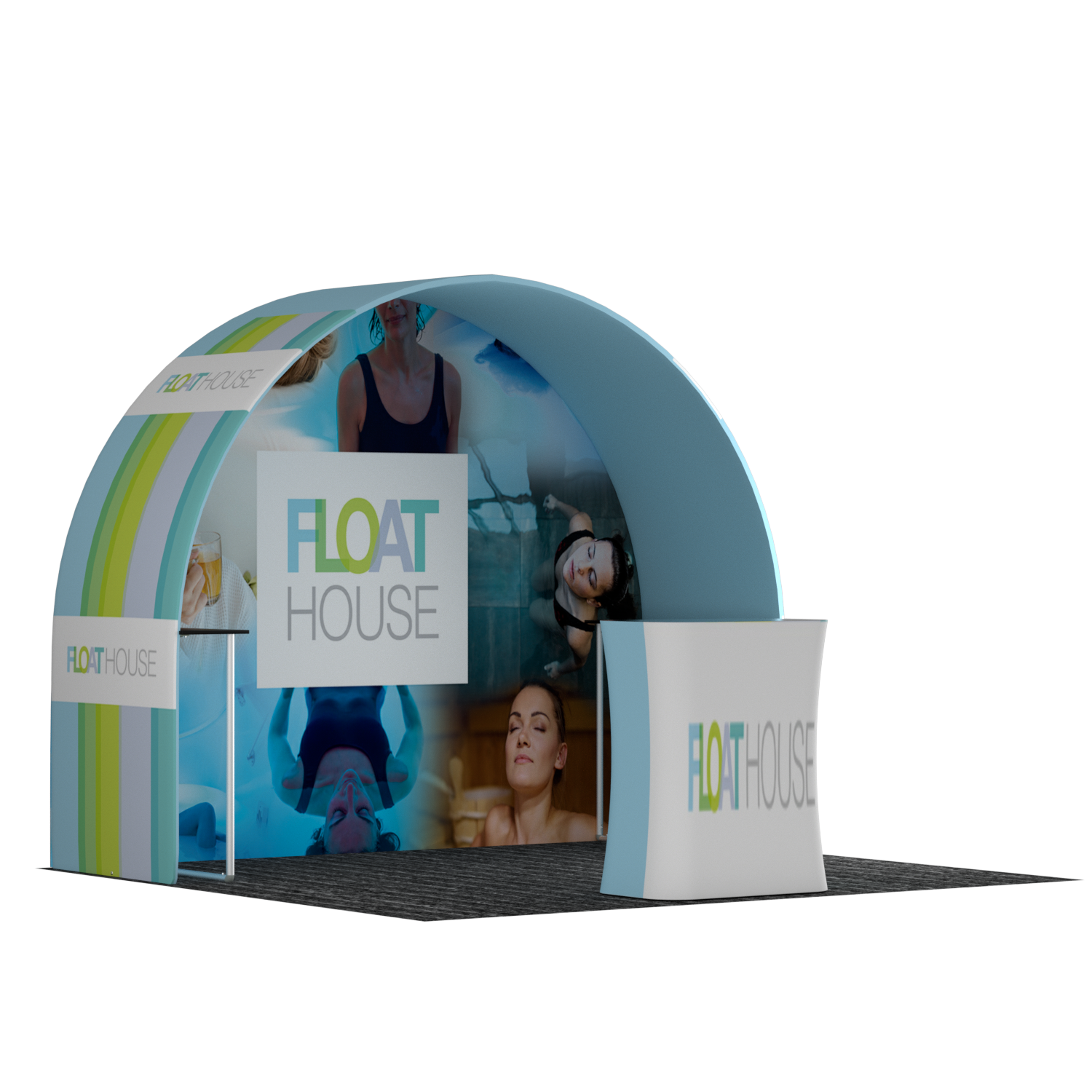 Portable Exhibit Display 3m x 3m - Model 27.