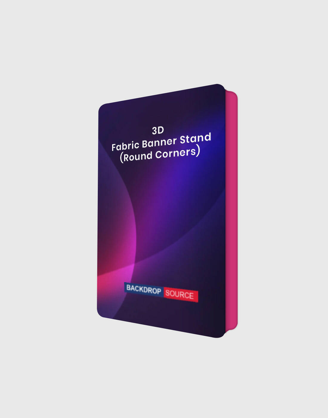 3D Rounded Corner Fabric Display.