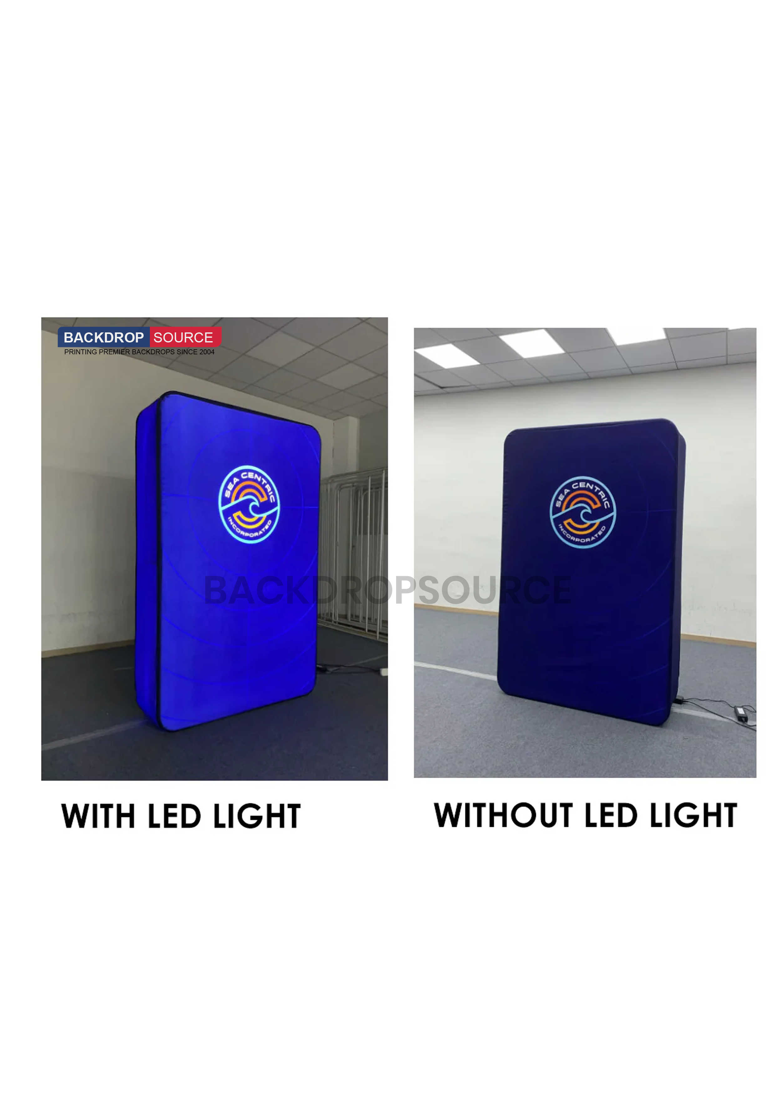 3D Fabric LED Backlit Wall.